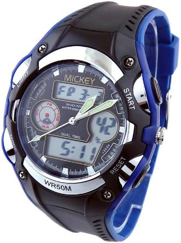 正品迪士尼(disney)手表 儿童手表 防水米奇电子表 运动手表 学生手表