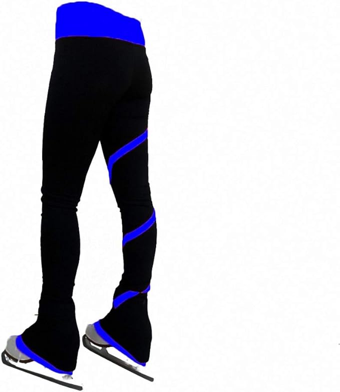 花样滑冰裤女孩女士滑冰裤花样滑冰训练套装加天鹅绒裤