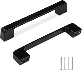 1 件装橱柜把手,哑光黑色抽屉拉头,sqaure 厨房橱柜拉头,不锈钢家具