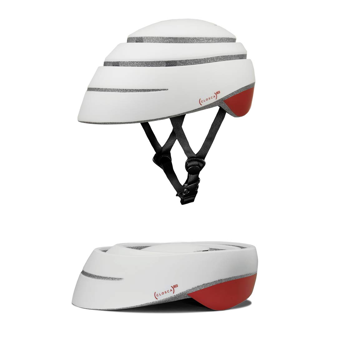 Folding bike helmet for adults. Men's and women's urban helmets. A commuter helmet. Adjustable helmet for bicycles, scooters, skateboards and skates. L size (60-63 cm)