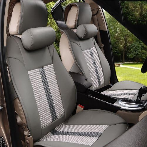 卡佳 新款奥迪a6la4l专用四季冰丝坐垫q3q5夏季皮革座垫 素雅灰专版