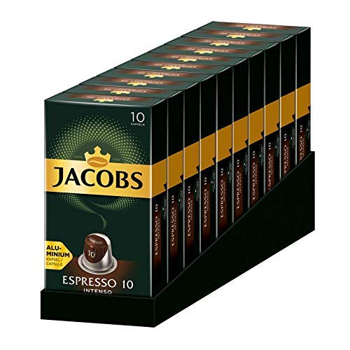 jacobs capsules espresso intenso,强度 10, 100 nespresso03 兼容