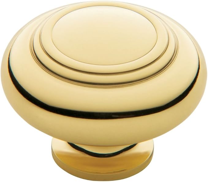 baldwin 4447030 环形橱柜拉头,亮铜色