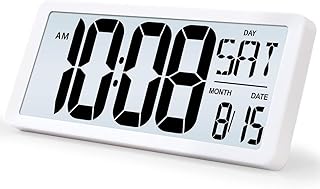 电池供电闹钟,星期,日期和温度,jumbo display 数字倒数倒计时器时钟