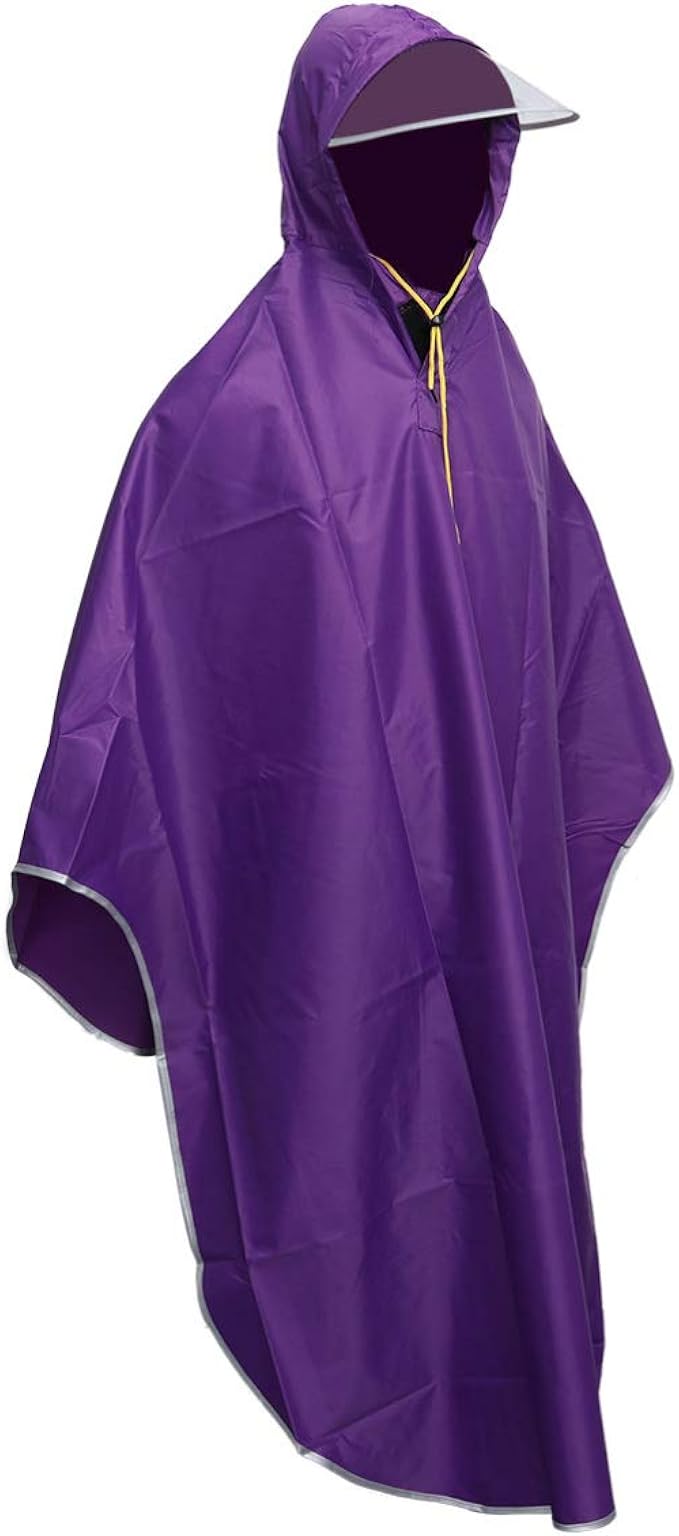 abaodam 骑行雨披外套 防水雨披夹克 自行车连帽雨衣 *蓝