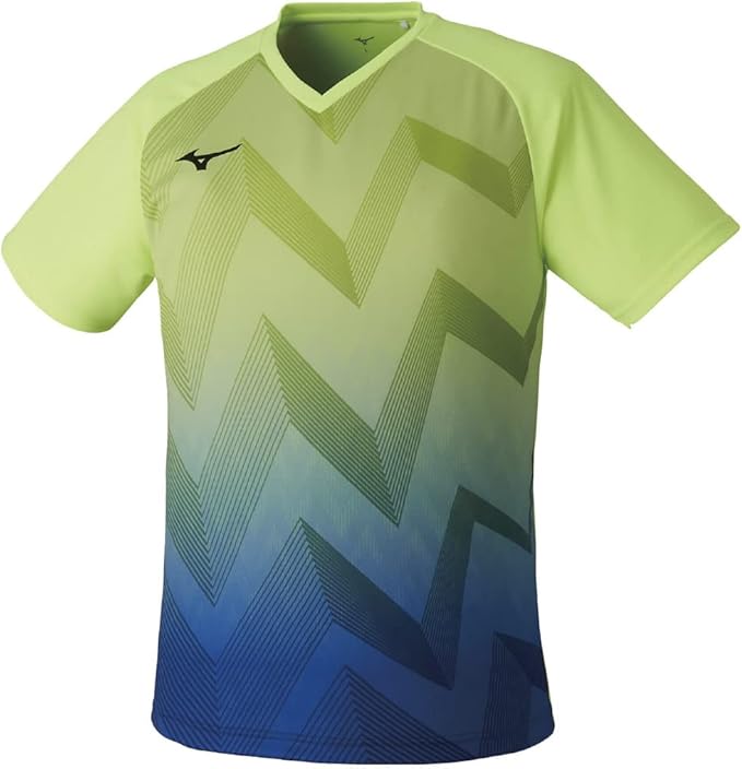 mizuno 美津浓 乒乓球服 比赛衫 v领 吸汗速干 dynamotion fit jtta