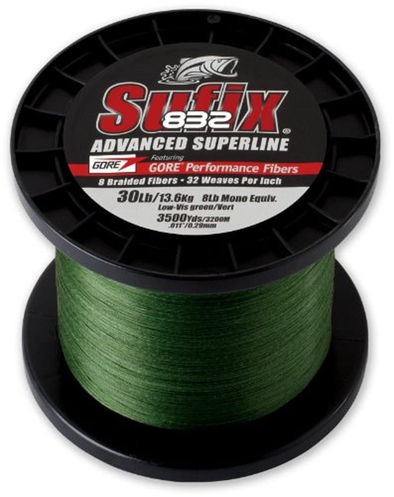 Sufix 832 High performance braided wire,Green,50-Pound