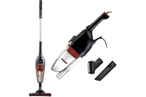 SOGO Zyklon 手持式真空吸尘器 600 W，能效等级A +，2合1，带0.8升容器，HEPA过滤器，4.5米电线，黑色