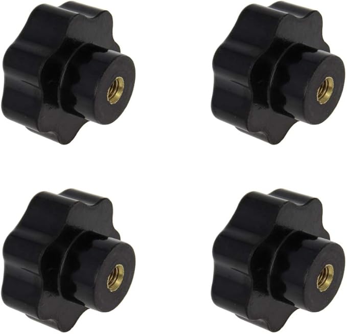 bettomshin 4 件 cm8 螺纹旋钮通孔星形直径 50 毫米/1.