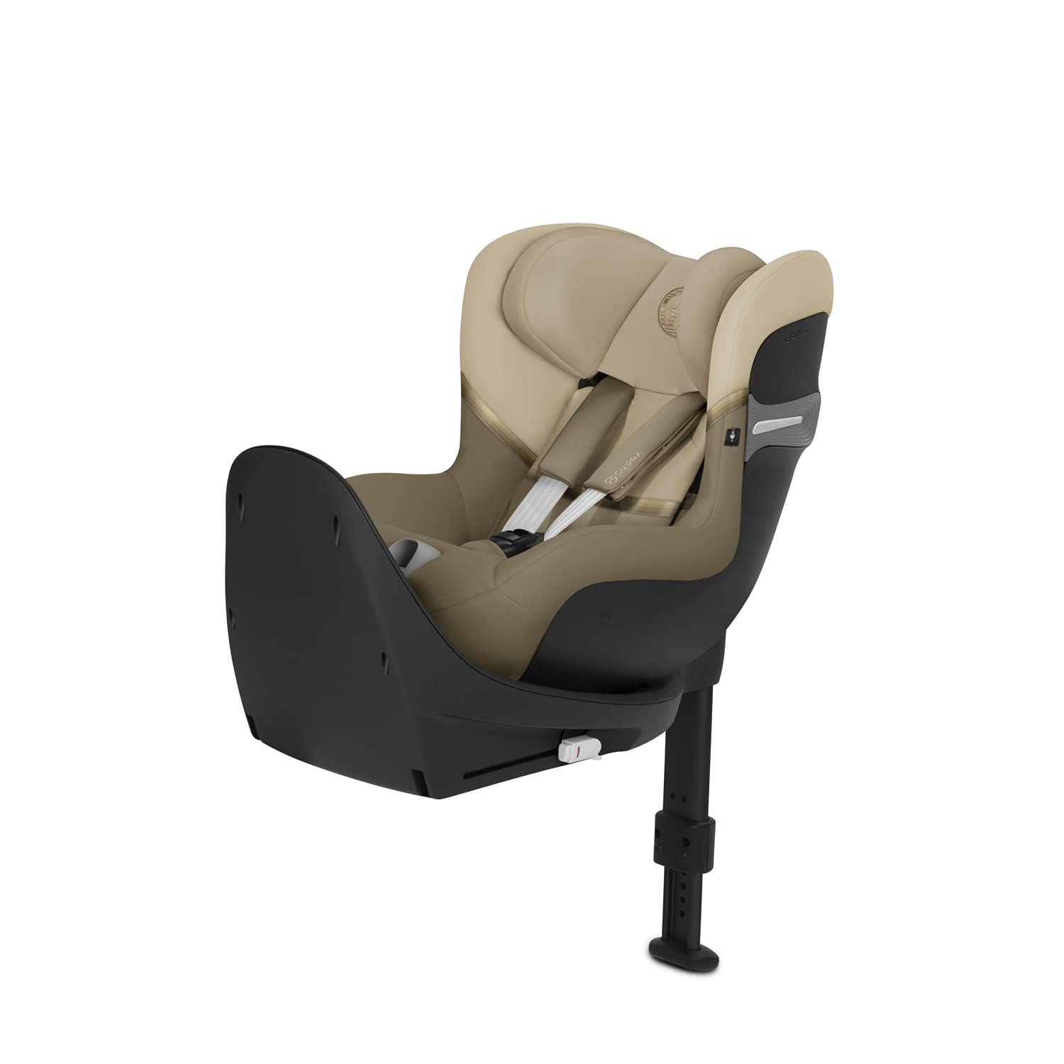 CYBEX Gold children's rotatable car safety seat Sirona S2 i-Size, approximately 61 cm to 105 cm (approximately 3 months to 4 years old), maximum 18 kg, compatible with ISOFIX and SensorSafe, classic b