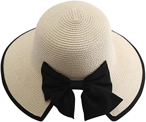 太阳帽女式沙滩遮阳草帽 uv upf50 旅行可折叠宽帽檐夏季帽子