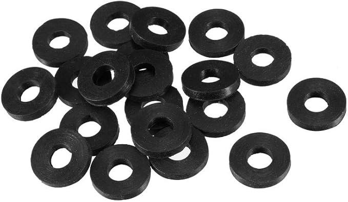 uxcell 橡胶平垫圈 14mm 外径 6mm 内径 2.