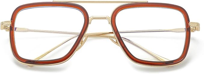 tony stark style 男士女士蓝光阻挡眼镜,钢铁侠和蜘蛛侠电脑游戏眼镜