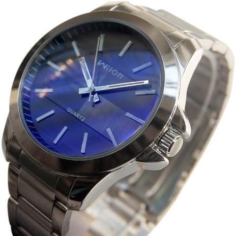 独特***香港威龙钢带男士手表 专柜品牌时尚休闲蓝镜面款