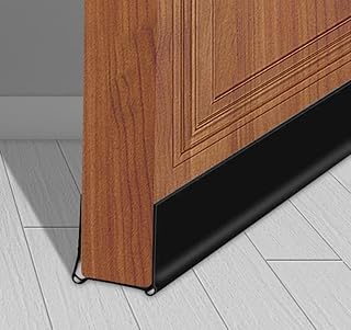 门挡板,可切割门下密封,强力粘合挡板,适用于室外/室内门底部,39 英寸