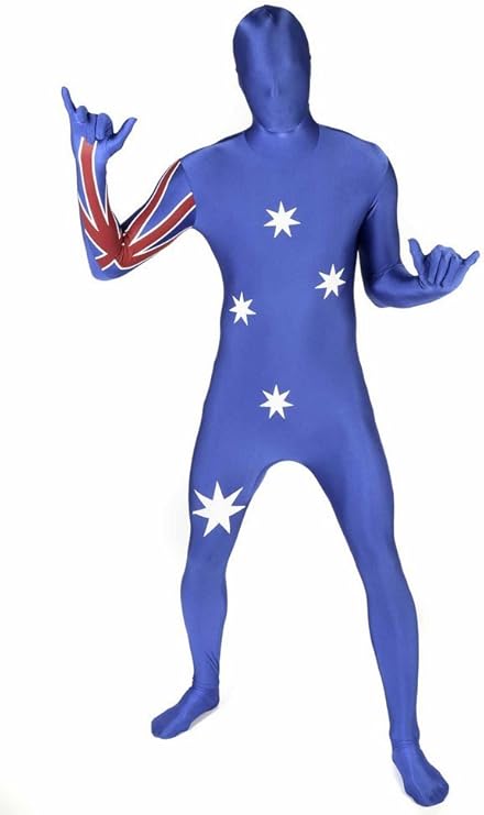 澳大利亚原创国旗morphsuit化妆舞会服装