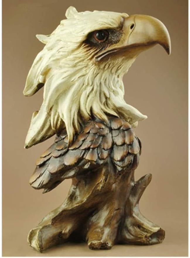 tj 装饰动物头雕塑装饰饰品工艺品创意装饰星座礼品纪念品经典(老鹰)