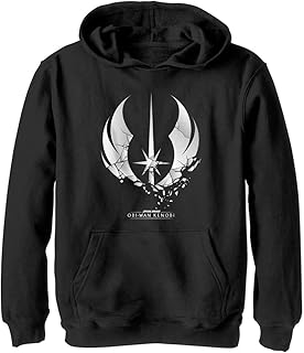 star wars 儿童破碎绝地武士标志男孩套头连帽衫
