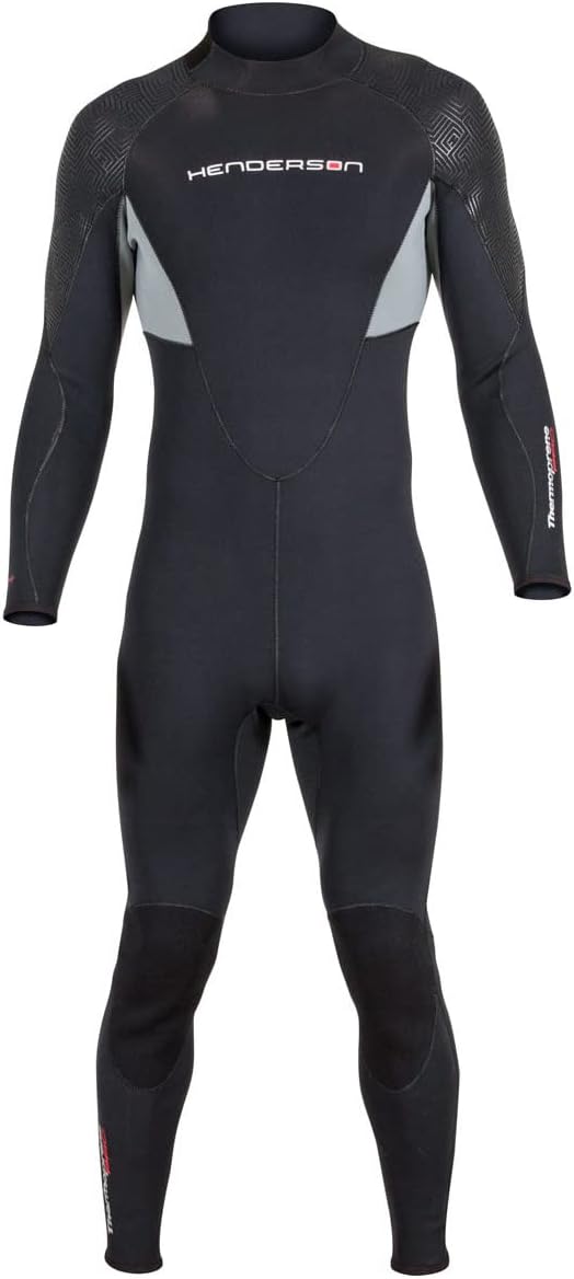 henderson 男士热塑性潜水服 3 毫米后背拉链全套服 黑色