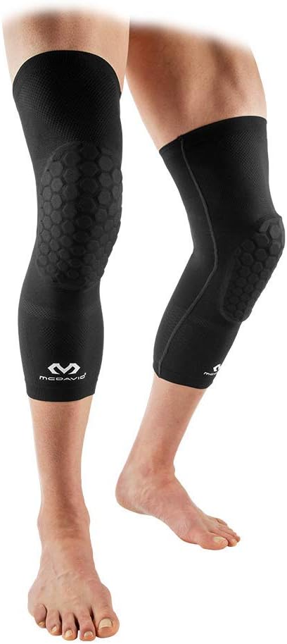 mcdavid 迈克达威 elite 压缩护膝 - 弹性针织 - 适用于篮球,橄榄球