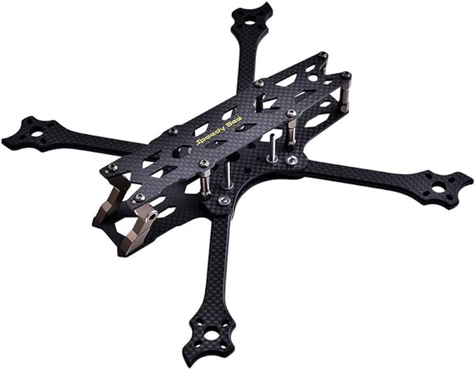 speedy bee 5 英寸 fpv 赛车无人机框架自由式225 毫米轴距碳纤维重量