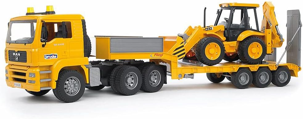 Bruder Toys Tga 低装载卡车附带jcb 挖掘机 玩具 亚马逊中国