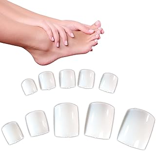 500件天然法国丙烯酸人造脚趾甲(脚钉尖)