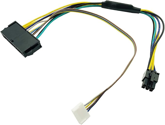 12 英寸 18awg 电源线 atx 24 针 24 针 母头至 6 针 公头 迷你 6 针