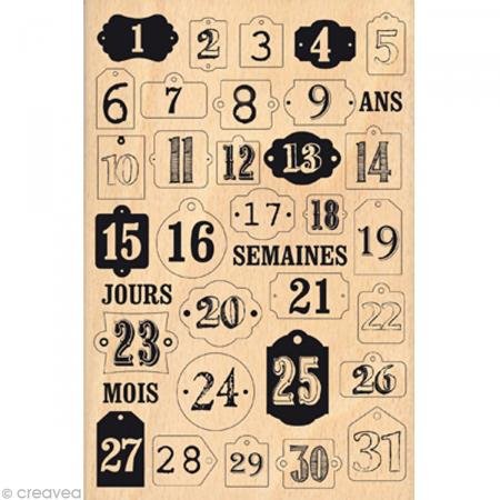 Florileges Design fha213051 Seal Scrapbook Day December Beige 15 x 10 x 2.5 cm