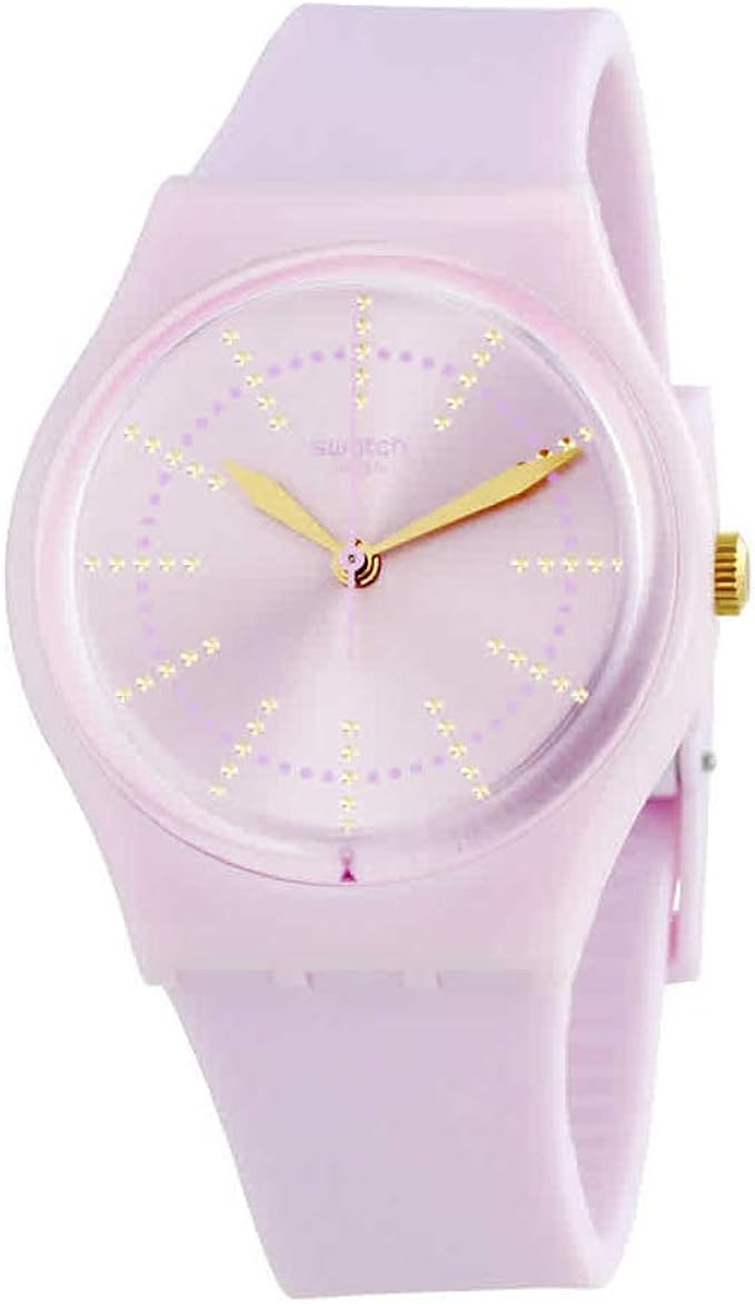 斯沃琪(swatch)手表 经典色彩密码系列 石英男女表 法式棉花糖gp148