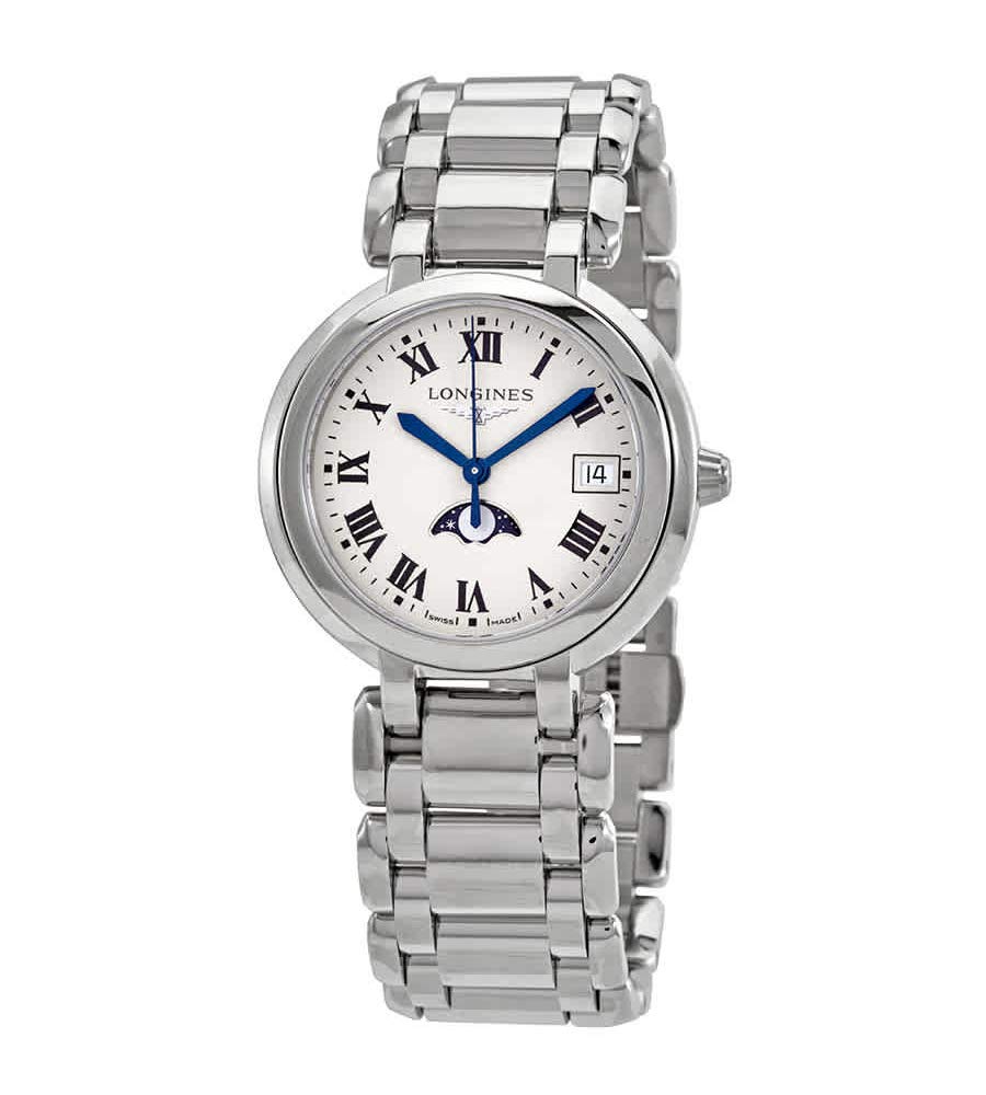 Longines PrimaLuna Quartz Silver Dial Women's Watch L8.116.4.71.6, Quartz Movement