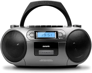aiwa bbtc-550bk 便携式收音机,带 cd,蓝牙和 usb,盒式录音机 颜色