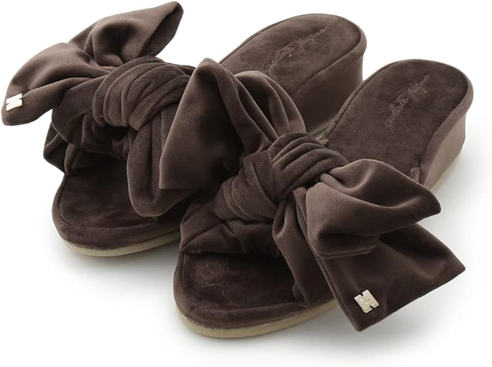 gelato pique 天鹅绒蝴蝶结室内鞋 pwgs215678 女士