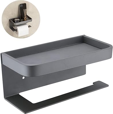 卫生纸架,自粘厕纸架,壁挂式安装,2合1,浴室毛巾架带架子,两种安装