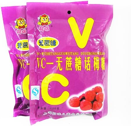 阿咪 无糖 糖果 vc—无蔗糖话梅糖 100g