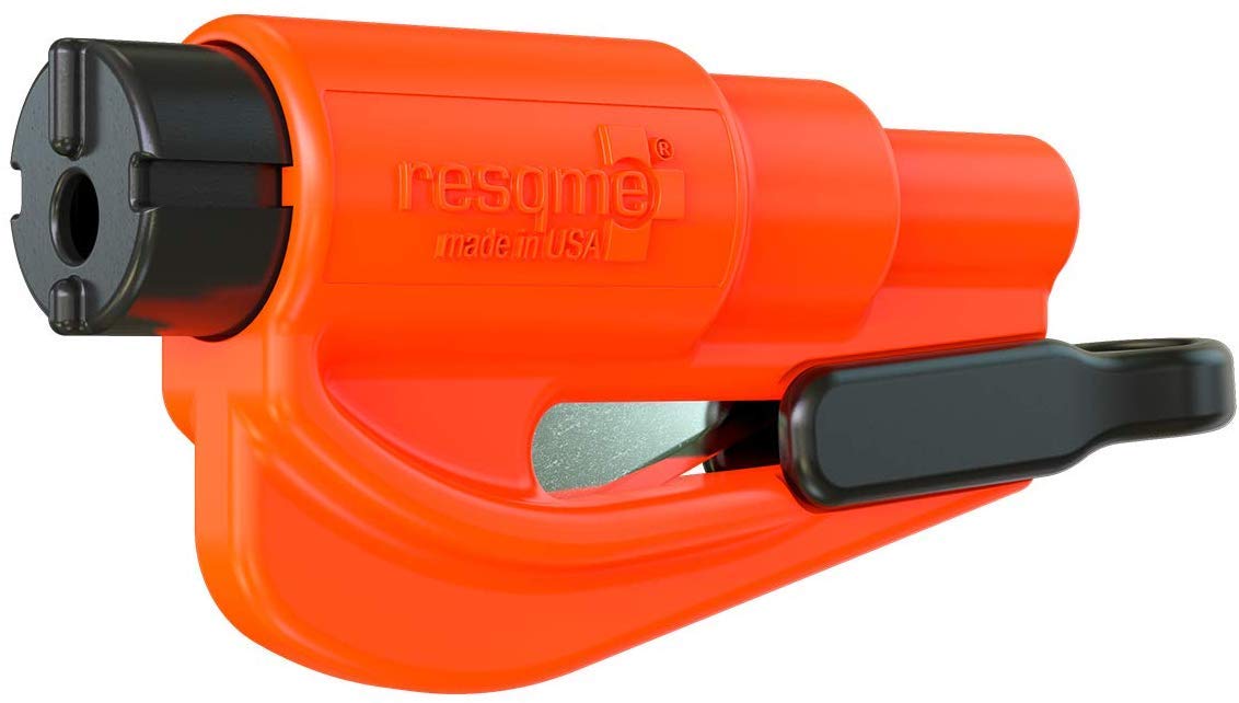resqme Original Key Chain Car Escape Tool, Made in USA (orange)