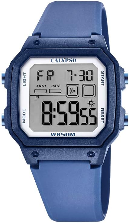 calypso 男孩数字石英手表,塑料表带 k5812/1
