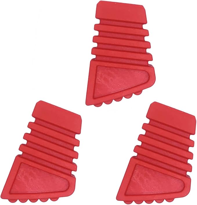 tuoren 鼓架橡胶脚鼓座脚 3 件红色橡胶脚适用于鼓打击乐部件(s 码