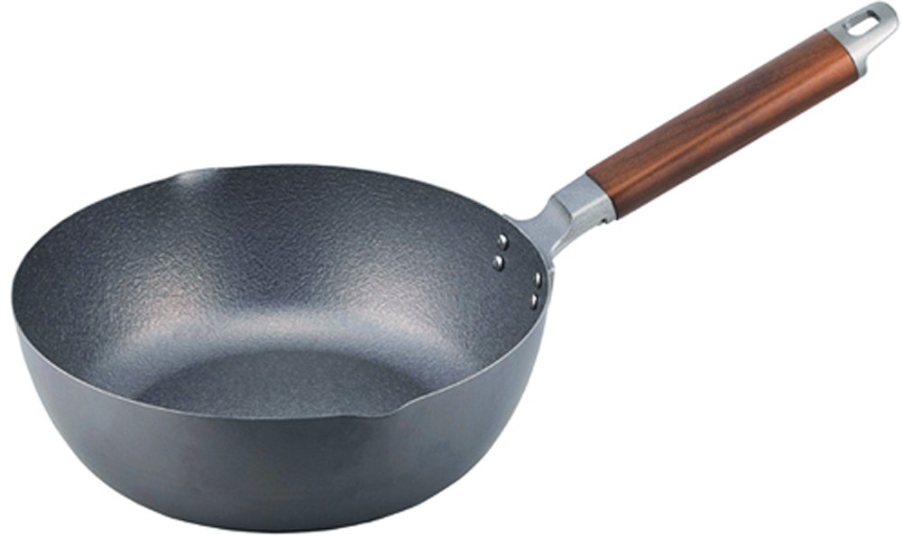 Shiomura enterprise vendors deep type wok 4 cm nitriding processing made in Japan 580