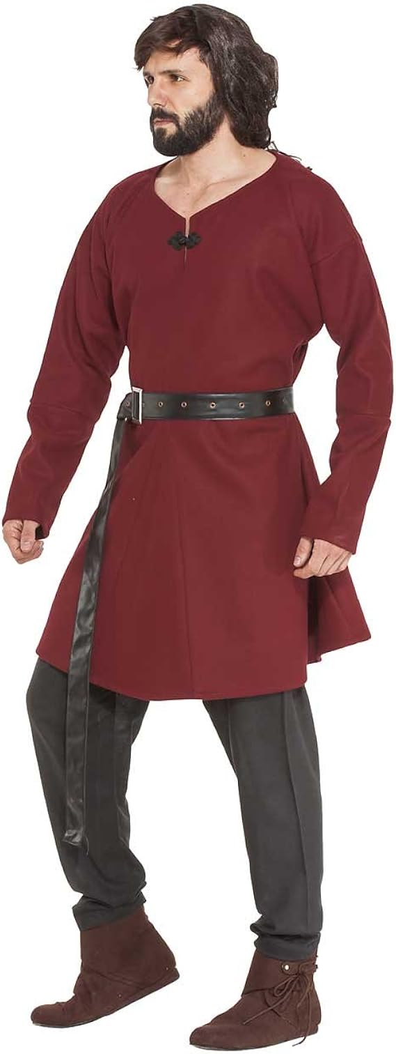 中世纪文艺复兴海盗维京 larp 男式服装艾伦斯坦萨克斯长袍