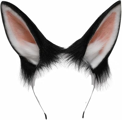 vigvan 手工兔耳可爱动物耳朵配饰兔耳头带