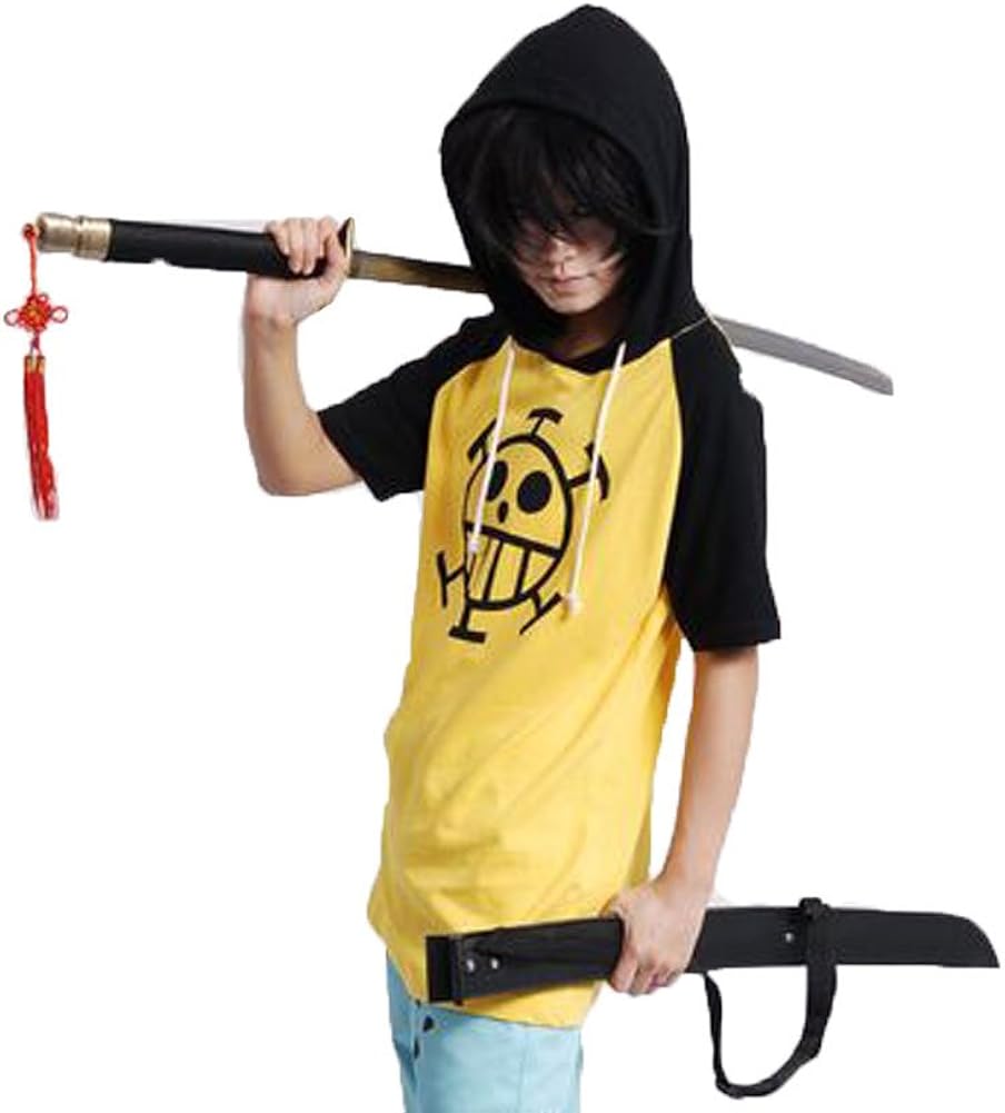 易猫海贼王cosplay服装特拉法尔加罗死亡外科医生t恤带帽 Xxl 易猫 服饰箱包 亚马逊中国