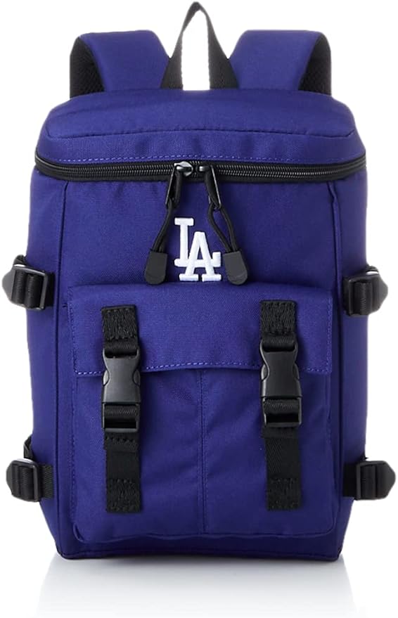 mlb 儿童背包 儿童款方形背包, 蓝色, タテ30cmxヨコ20cmxマチ11cm