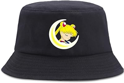 wanhongyue 美少女战士动漫渔夫帽钓鱼帽中性款宽帽檐太阳帽夏季海滩