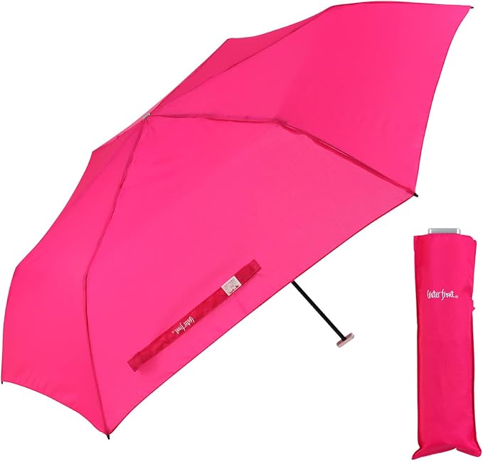 waterfront 折叠伞 雨伞 智能平底 品红 50厘米 轻量 超薄型 男女通用