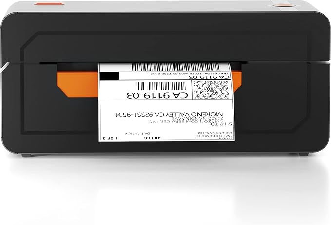 YVF 蓝牙热标签打印机,4x6 运输标签打印机,适用于运输包,兼容 iOS、Andr