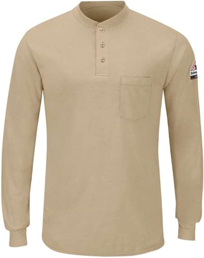bulwark fr 男式长袖轻质亨利衫