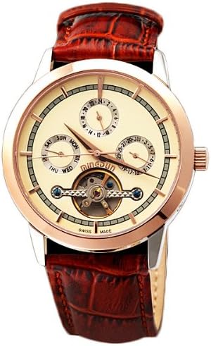 名盾 男士机械表 小牛皮带 蓝宝石镜面