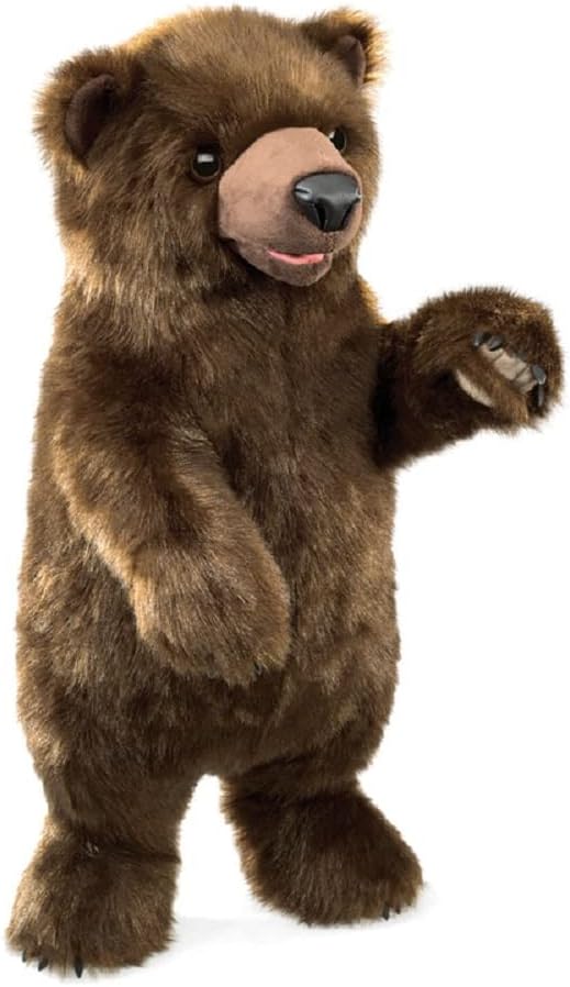 folkmanis 站立熊手偶