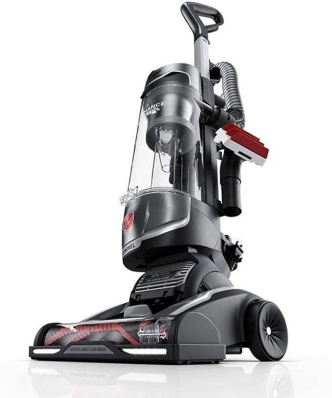 hoover maxlife powerdrive 旋转 xl 无袋直立式真空吸尘器,带 hepa